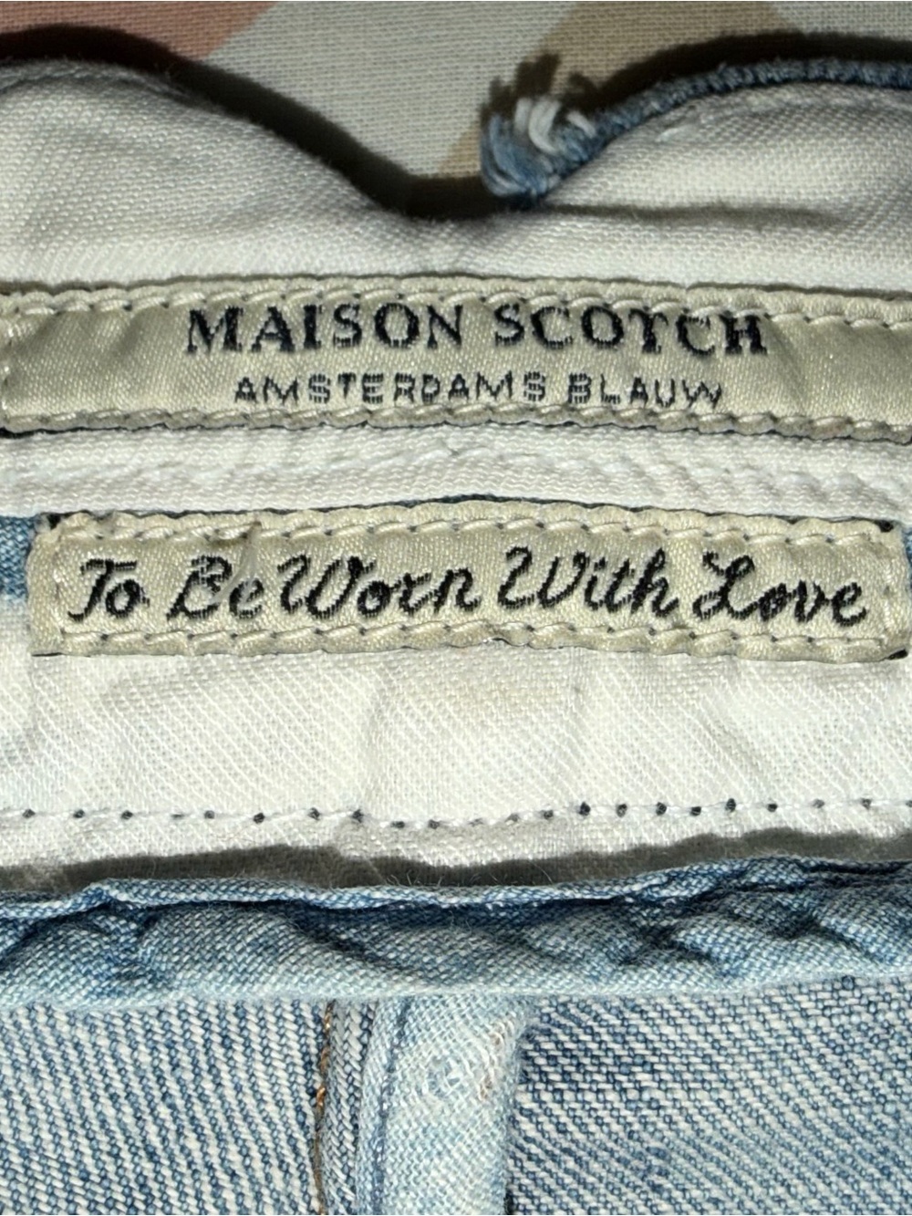 Scotch & Soda Light Blue Washed Straight Jeans - Picture 3 of 7